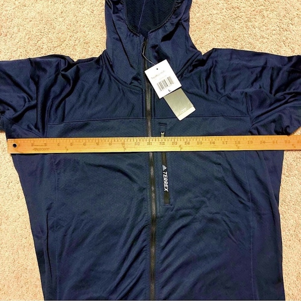 🆕 Adidas Men's Hooded Fleece Jacket - Picture 8 of 9
